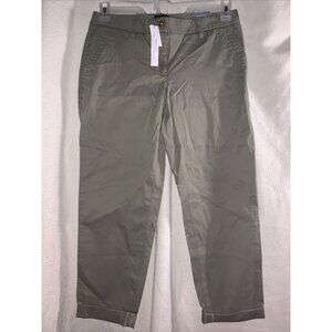 Women’s Talbots Relaxed Chino Pants In Sagebrush Olive Green Size 4P NWT